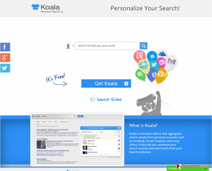Koala Personal Search snapshot Koala Personal Search snapshot